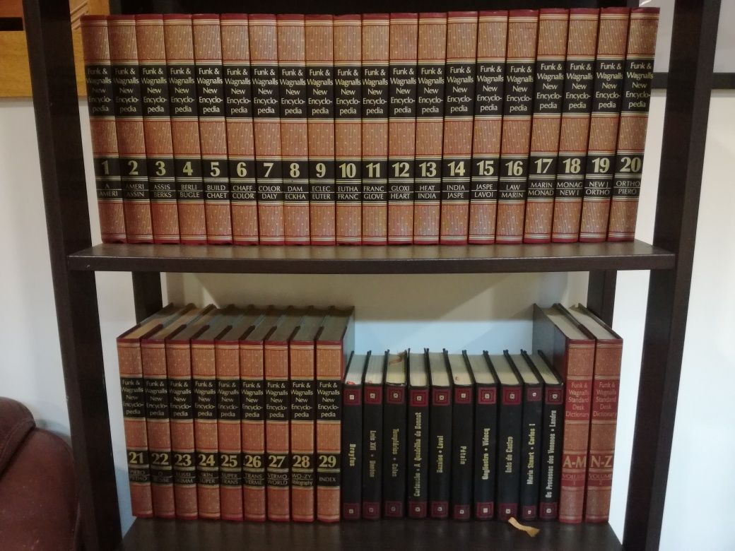 Livros e enciclopédias variadas