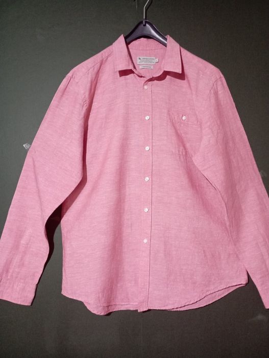 Рубашка большого размера натуральная новая