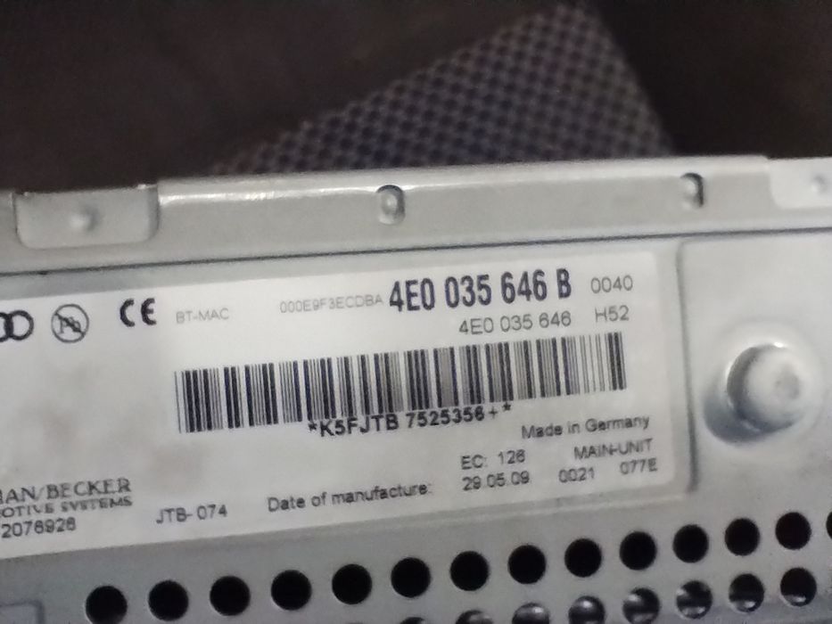 Audi multimedia czytnik kart navi A6 C6 lift q7 4e0.035.646b