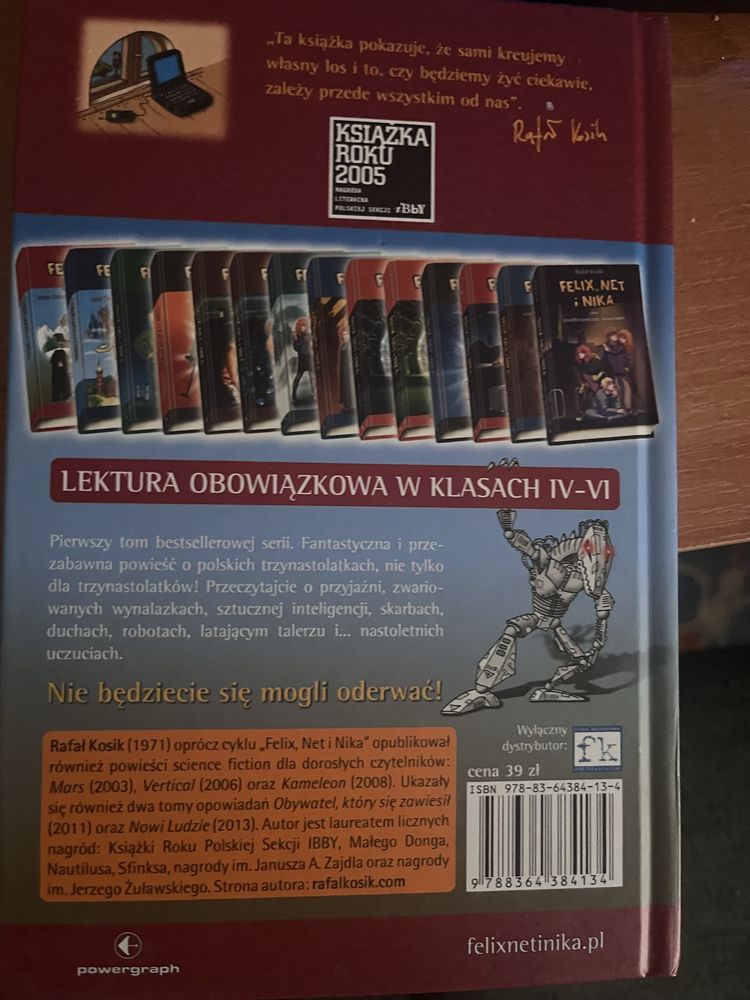 Książka, lektura Felix Net i Nika