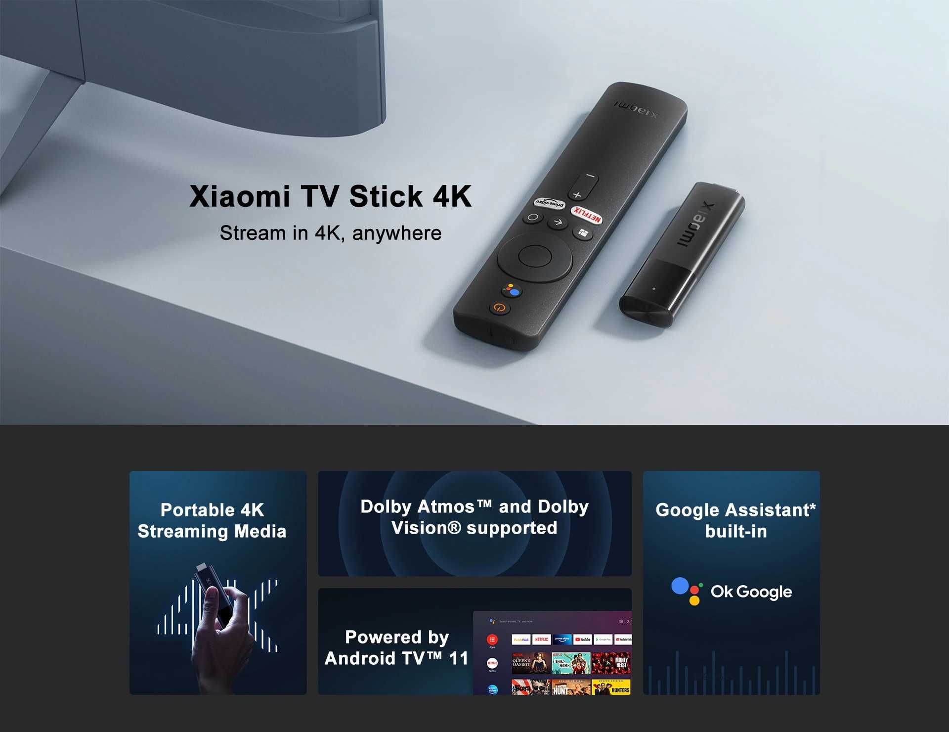 Xiaomi Mi TV Stick 4K TV Box смарт тв приставка стик smart x98x96