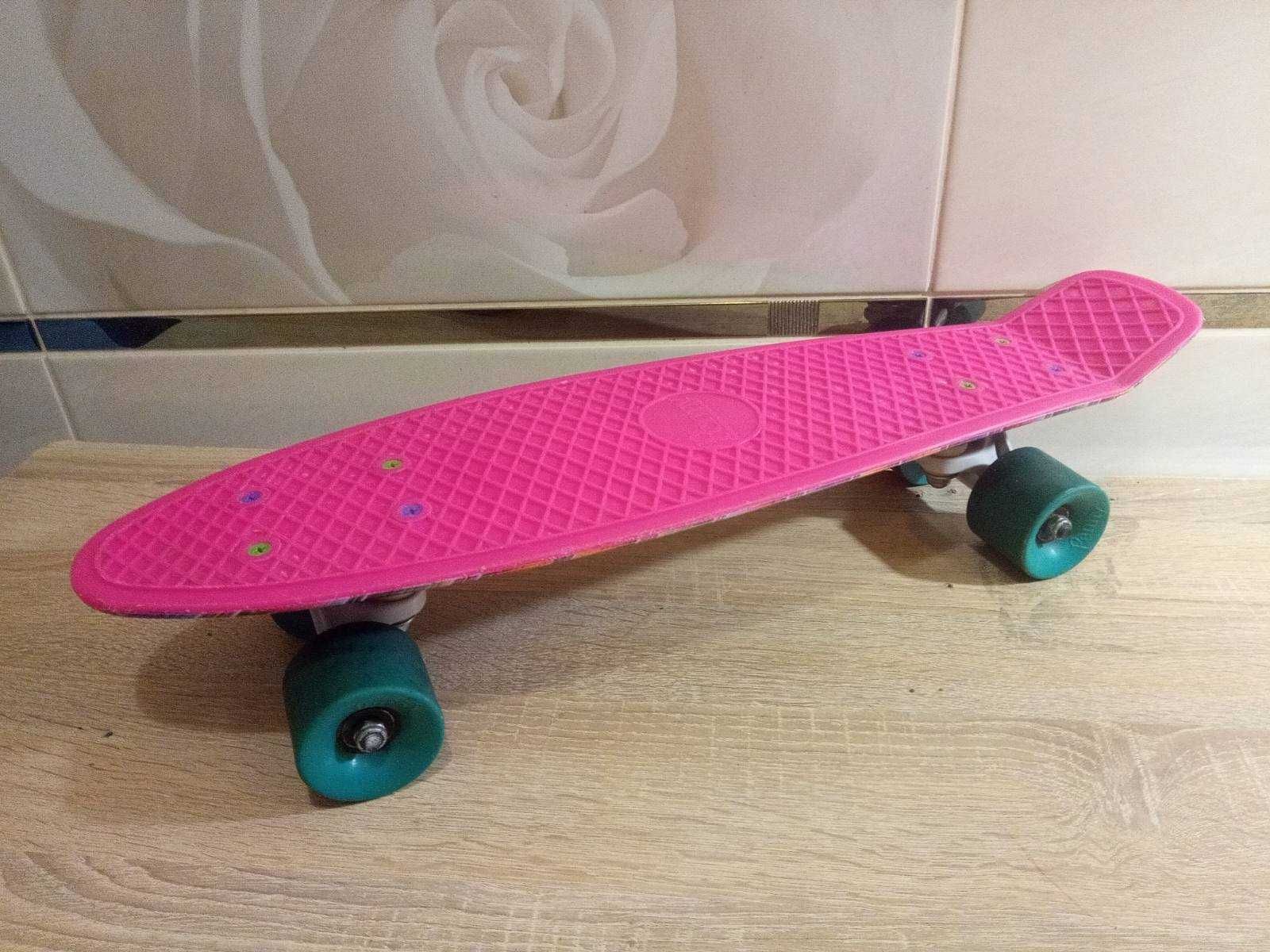 Скейт, пениборд розовый