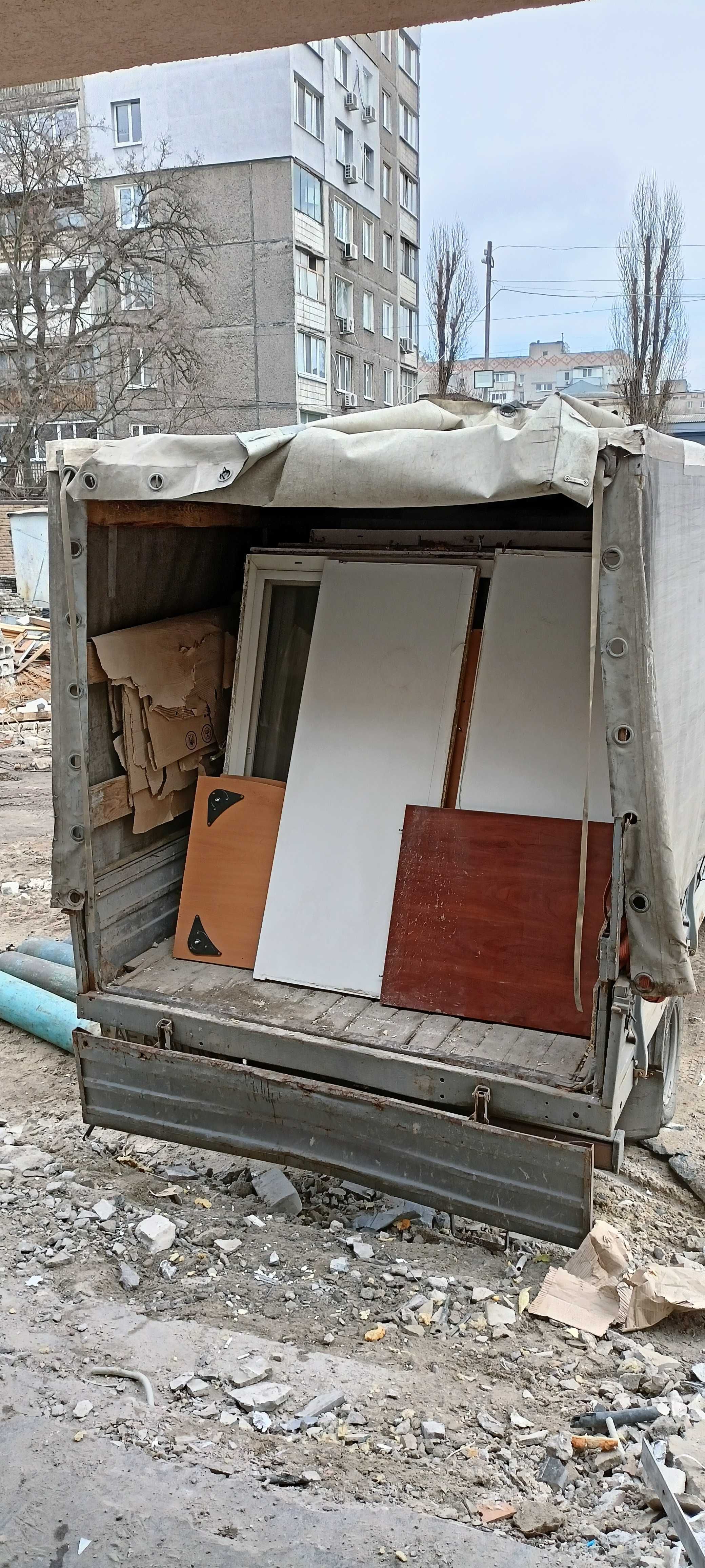 Вывоз старой мебели, вывоз хлама Газель, КамаЗ | Вивіз сміття Дніпро