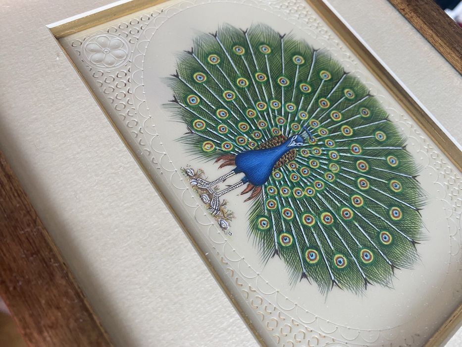 Obrazek z Indii paw symbol szczescia