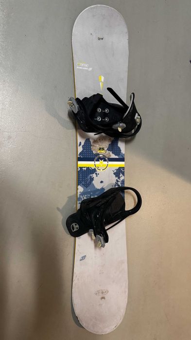 Deska snowboardowa CRAZY CREEK + wiązania + buty + kask + spodnie