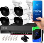 Zestaw monitoringu IP KENIK NVR 1TB 4 kamery Eltrox Warszawa Targówek