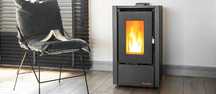 Piec na pellet z NADMUCHEM PREMIUM 7kw ogrzeje 30-70m2