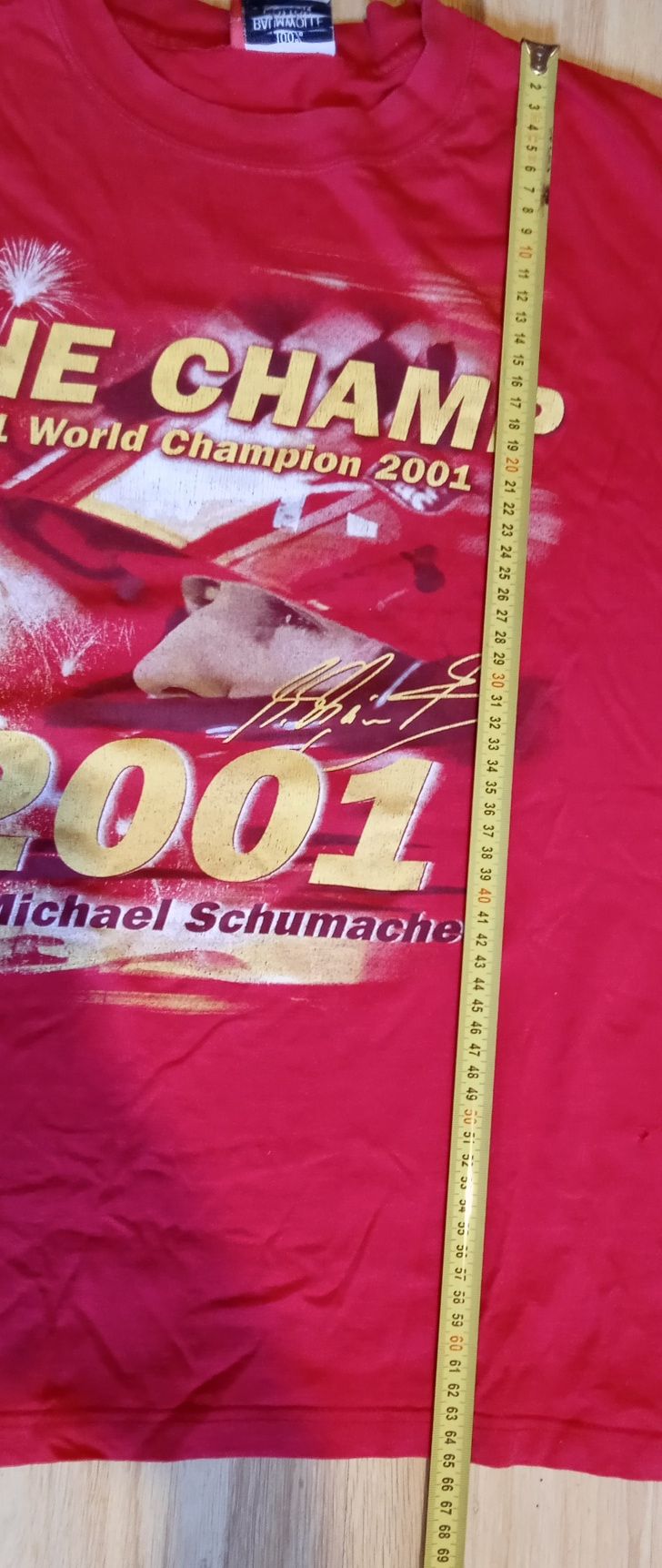 Michael Schumacher F1 World Champion 2001, t-shirt XL