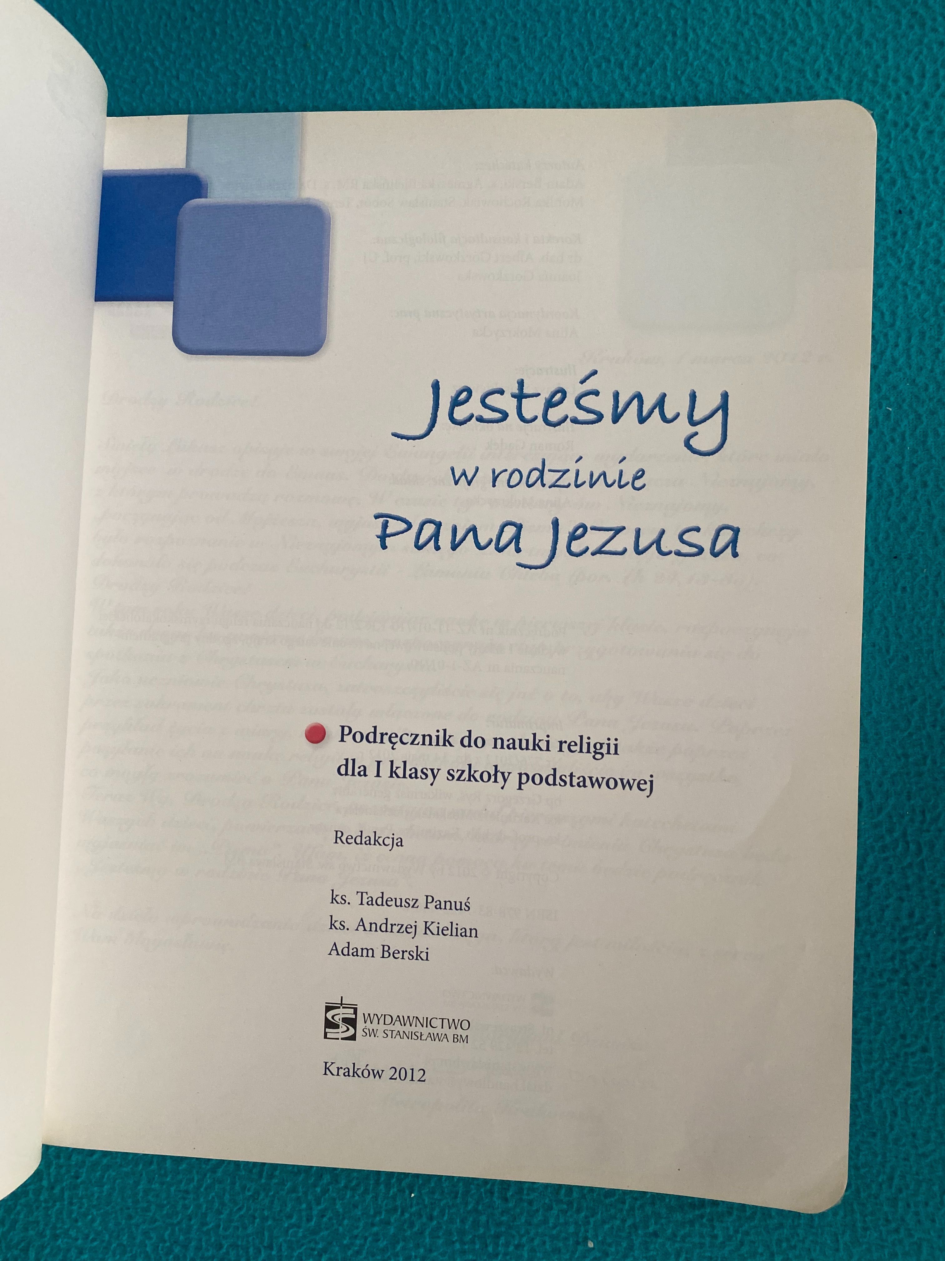 Podręcznik do religii Jesteśmy w rodzinie Pana Jezusa książka kl. 1