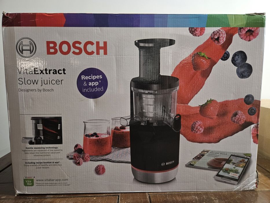 Slow Juicer BOSCH MESM731M VitaExtract - Novo c/garantia