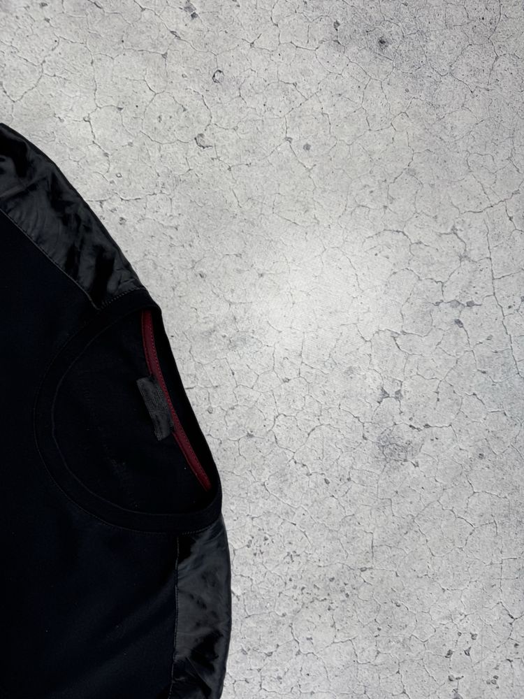Мужская Футболка Prada Red Tab Черная Размер L-XL