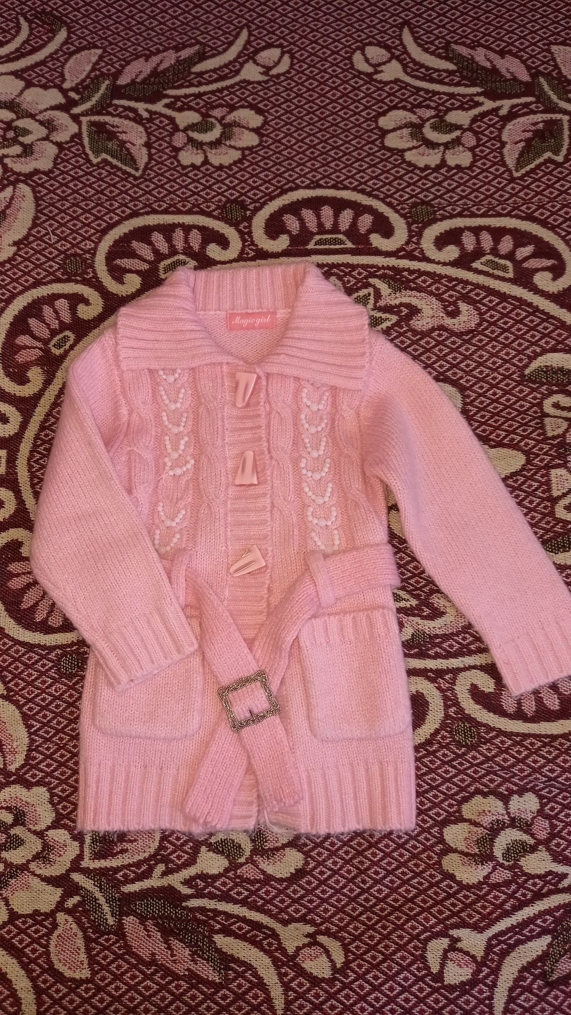 Вещи для девочки теплые платье,кофта,кардиган,свитер р.92-98