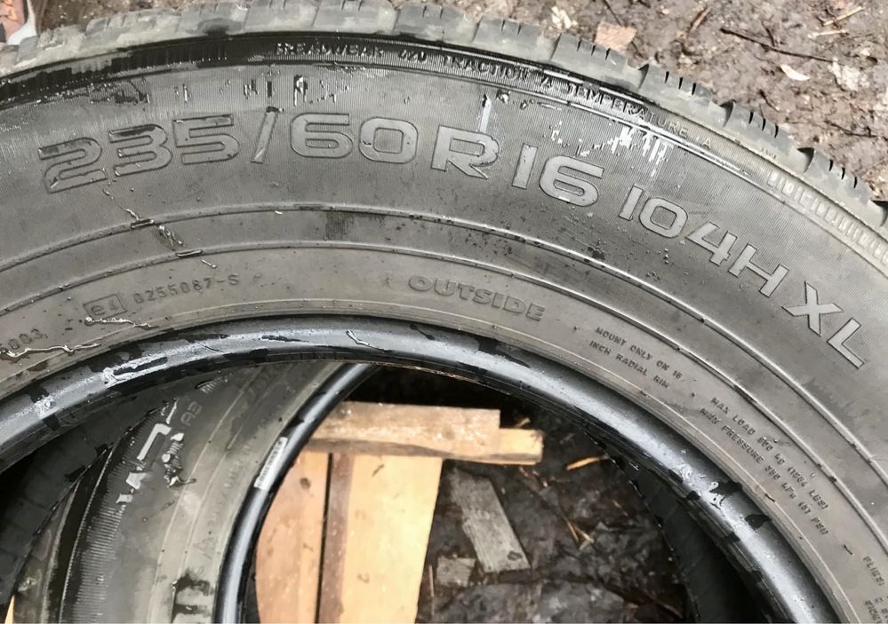 Nokian 235/60r16 зима комплект склад б/у оригінал резина шини