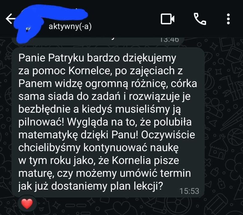 Korepetycje MATEMATYKA - stacjonarnie (Siechnice) / online miejsca