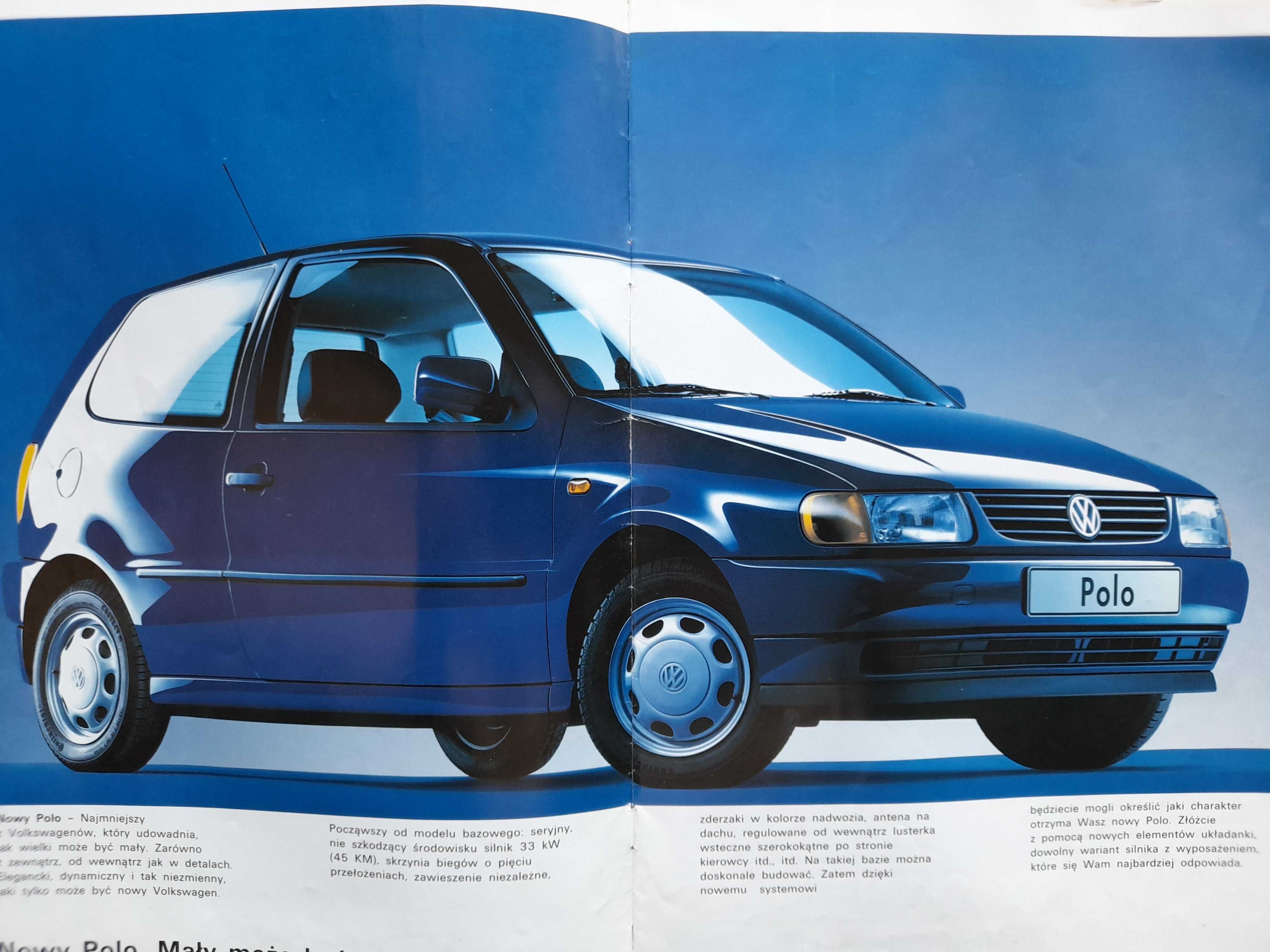 VOLKSWAGEN Polo 1.0, 1.3, 1.6 dane techniczne, wyposażenie rok 1994