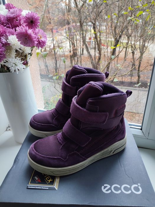 Дитячі зимові теплі черевики Ecco для дівчинки 34