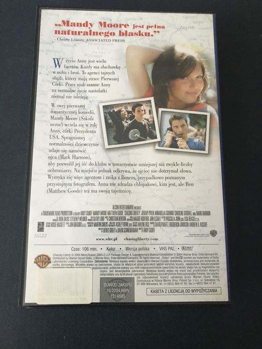 Kaseta vhs Córka prezydenta