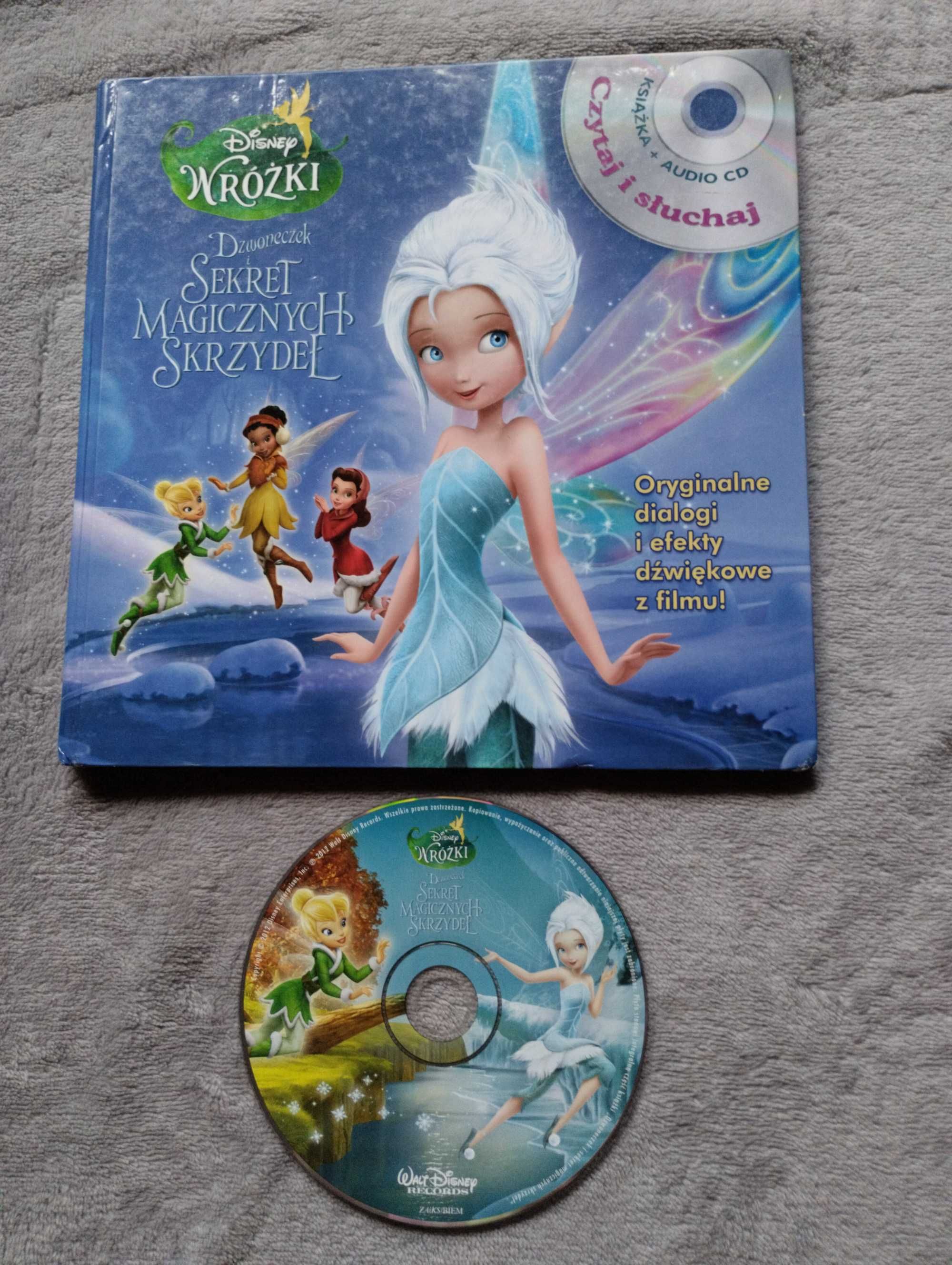 Dzwoneczek i sekret magicznych skrzydeł,płyta,książka,czytaj i słuchaj