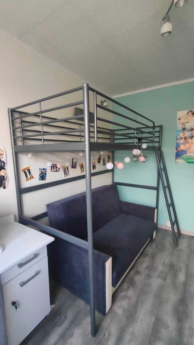 Łóżko piętrowe IKEA SVARTA (bez materaca)