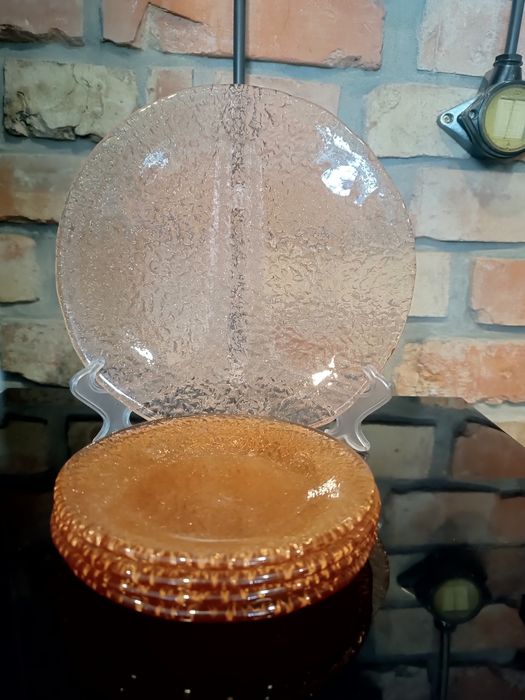 Ząbkowice talerze do ciasta Sahara nie używane z lat 70