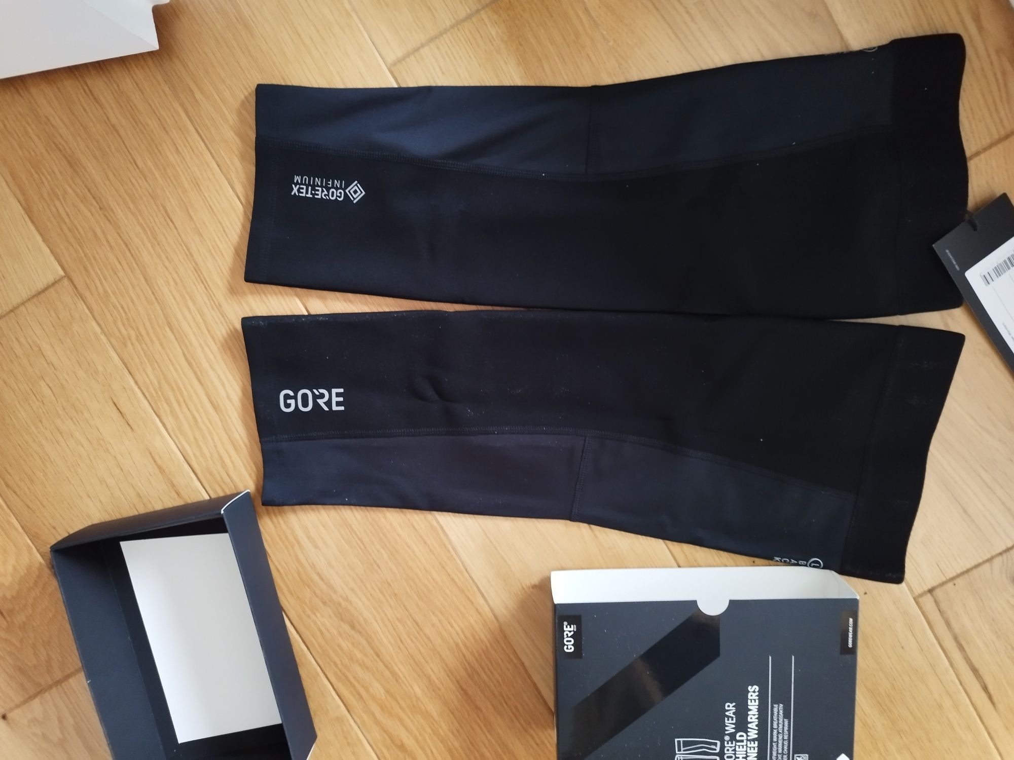 Nogawki kolarskie / Nakolanniki GORE, z Goretex, nowe, z metkami, na r