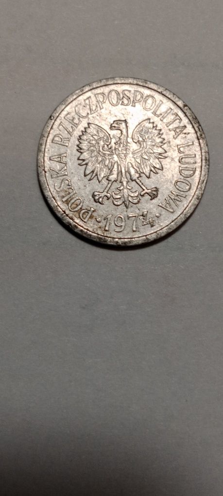 Moneta 10 groszy 1974 bez znaku mennicy