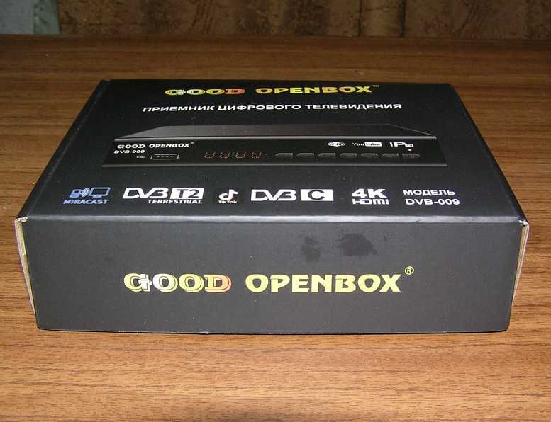 Телевизионная приставка DVB-T/T2, тюнер для телевидения Good Openbox.