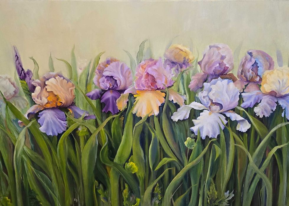 Obraz olejny Piwonie 3     (duży obraz)