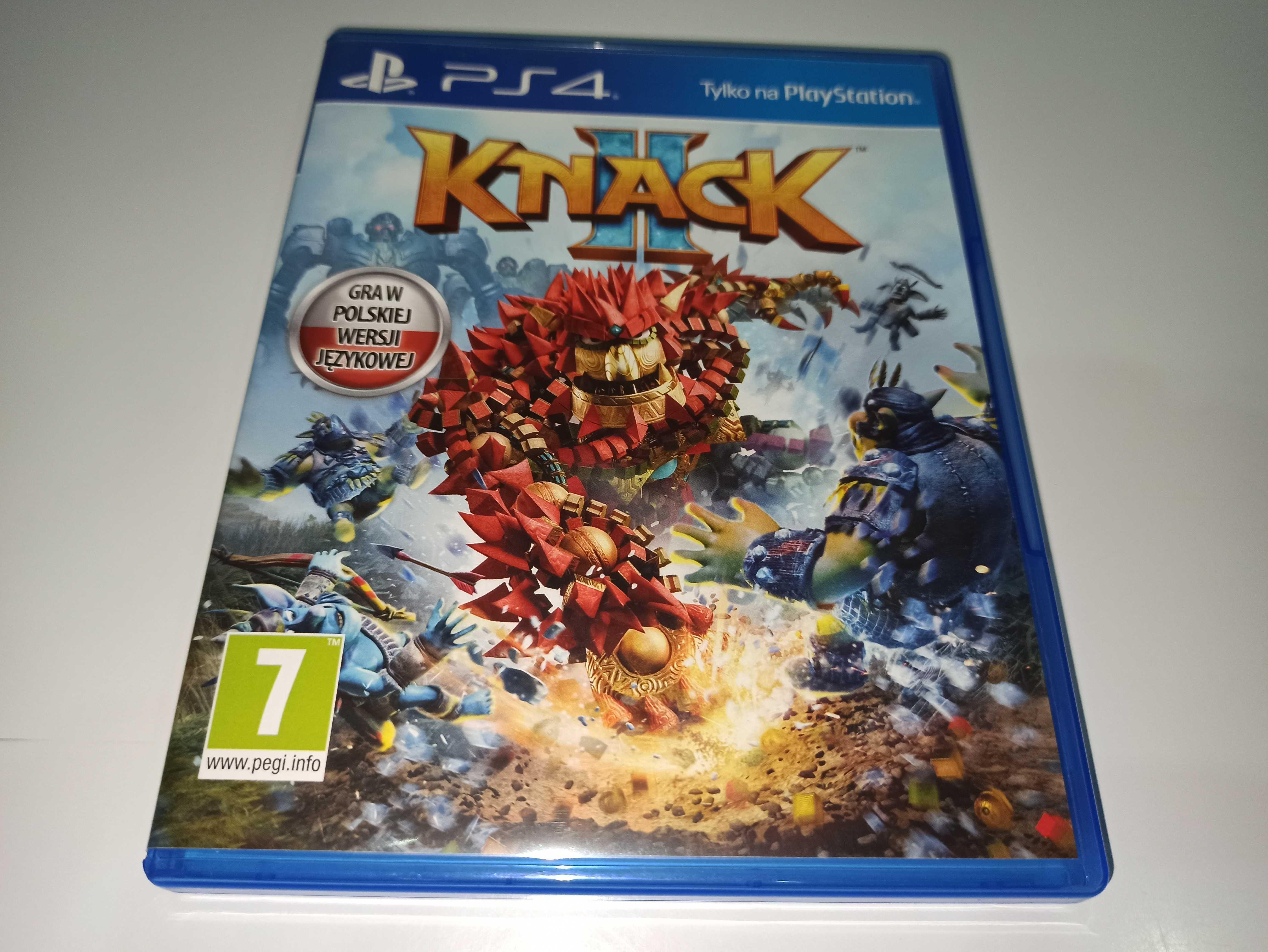 ps4 KNACK 2 PL postacie mówią po polsku, od 1-2 GRACZY