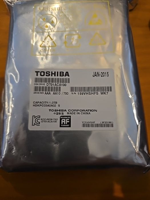 TOSHIBA DT01ACA Serie DT01ACA100 1 TB / 32MB 3,5" Feunus
