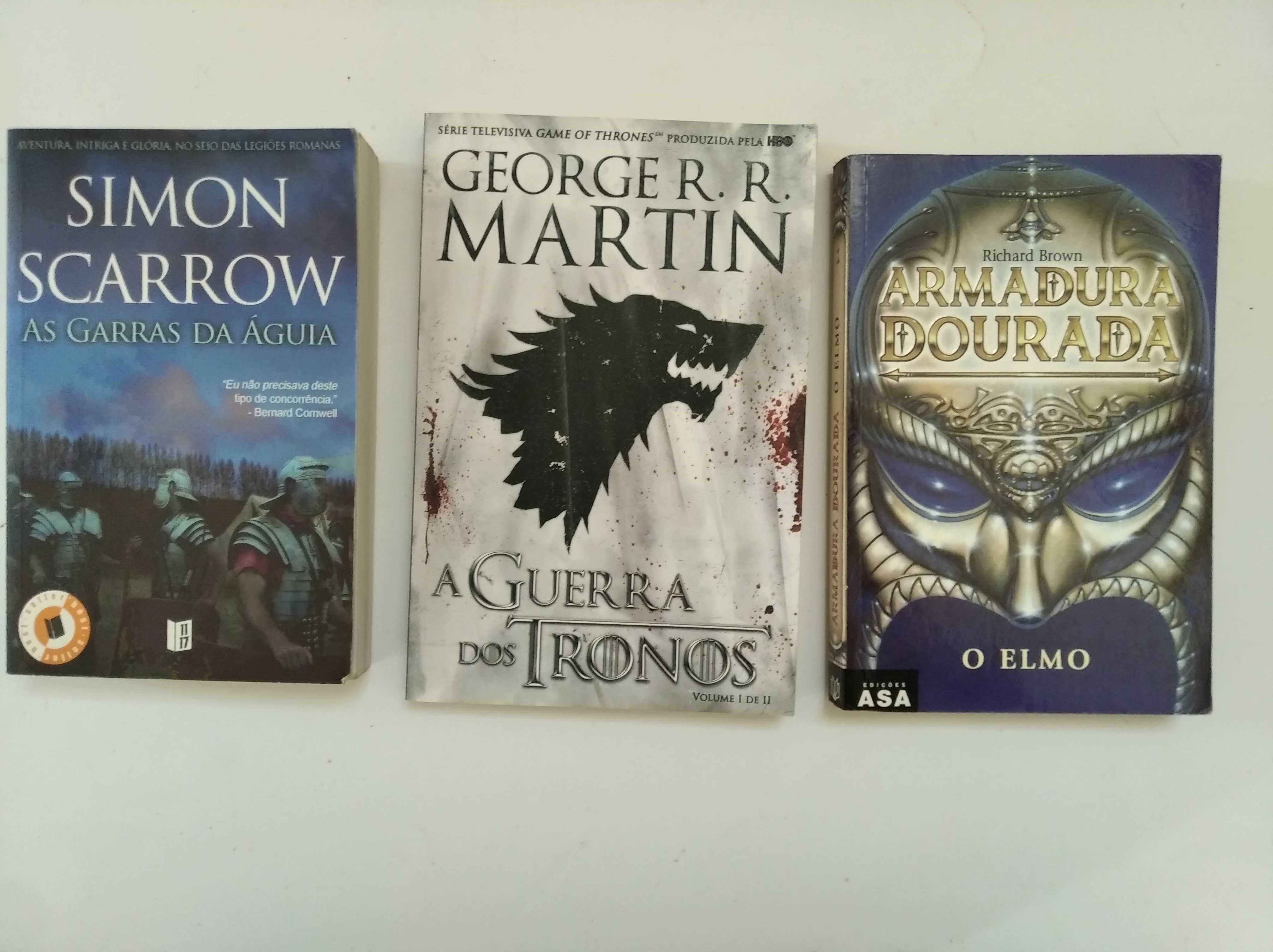 Livros: Os reinos do norte, A guerra dos tronos,etc