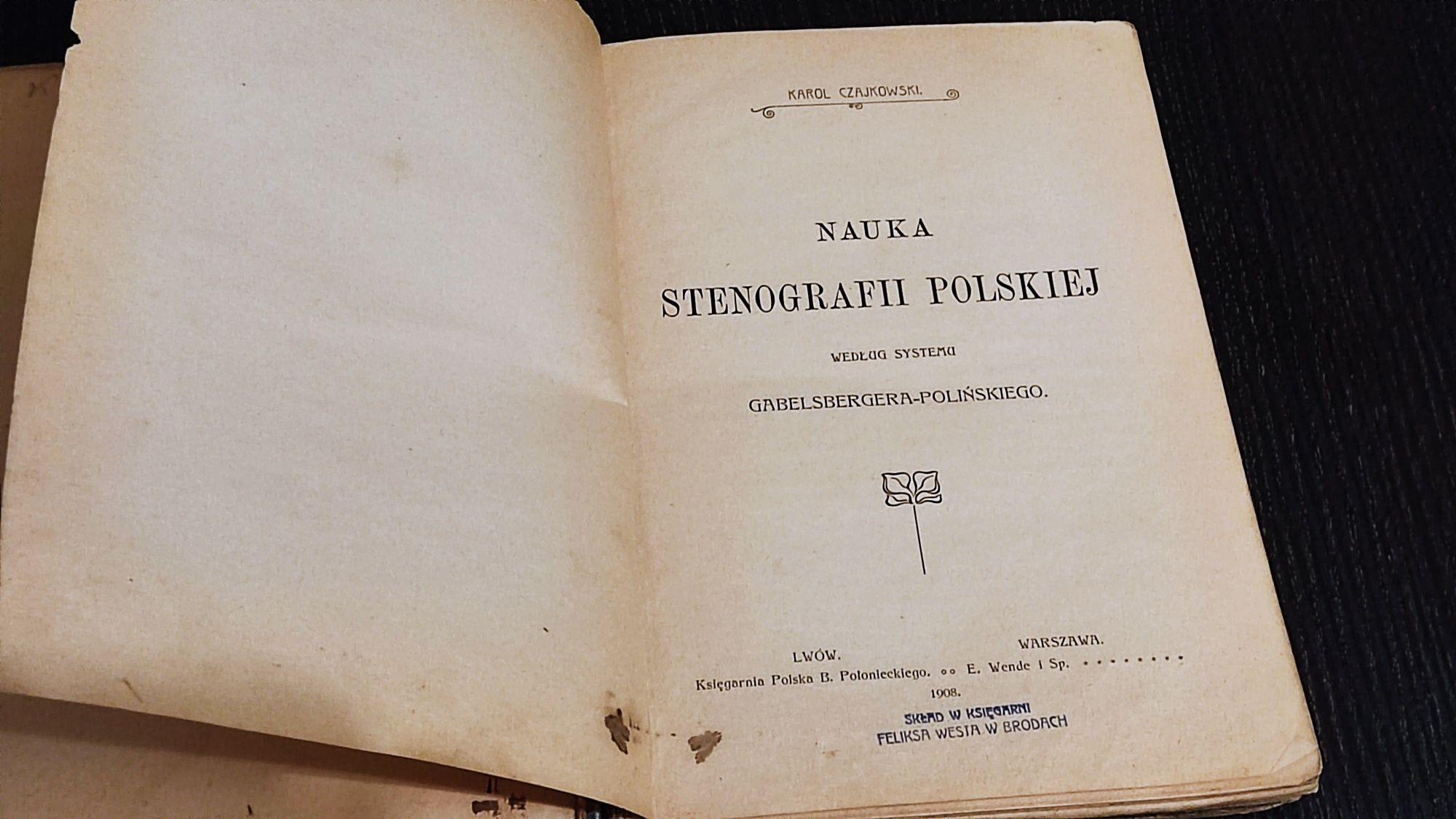 Nauka Stenografii Polskiej 1908