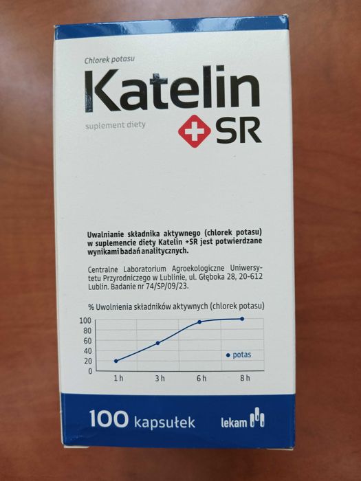 Potas Katelin + SR 100 kapsułek uszkodzony kartonik
