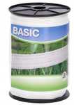 Taśma Ogrodzeniowa Basic 200M / 20Mm Biała Taśma Pastucha