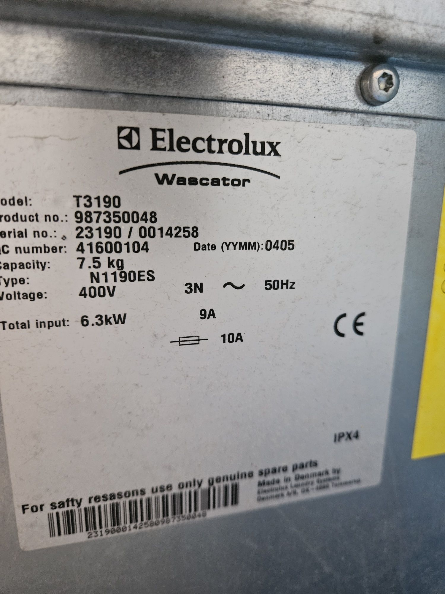 Suszarka przemysłowa Electrolux T3190