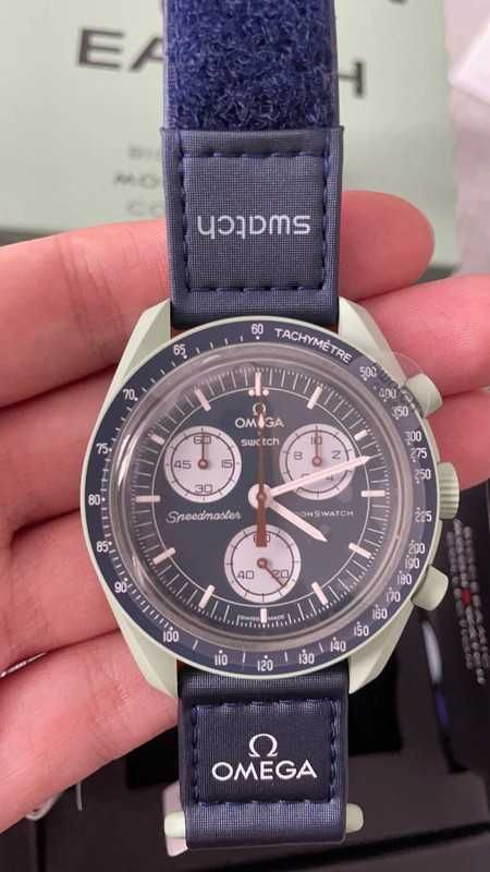 Omega x Swatch SO33G100 Earth - Idealny dla miłośników kosmosu