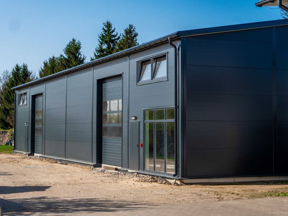Hala Ocieplana 12x36x5m Magazynowa Warsztat PIR Stalowa 432m2
