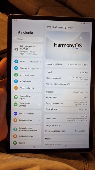 Tablet Huawei MatePad SE 11'