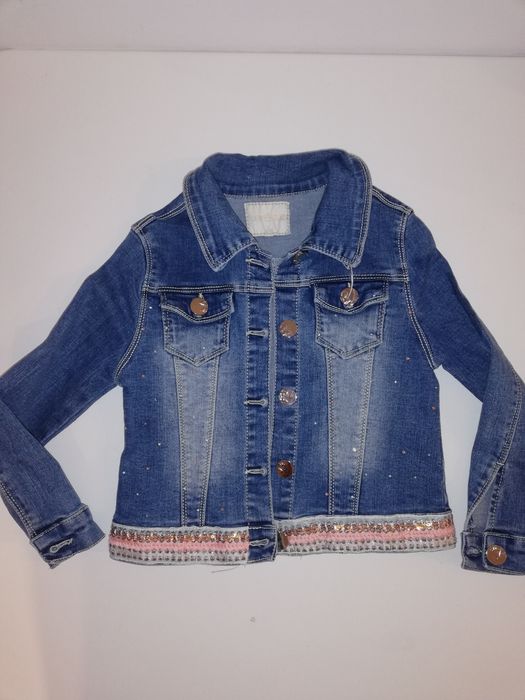Kurtka wiosenna jeansowa 104