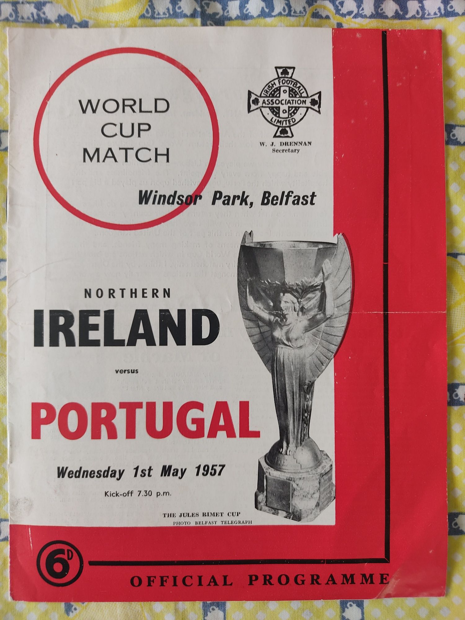 Programa Irlanda do norte Portugal 1957