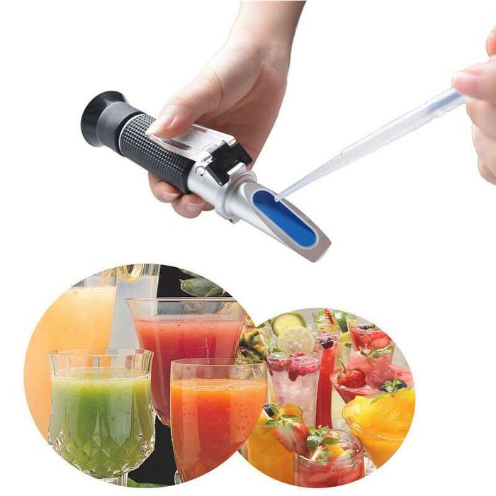 Refratometro análise baumé brix alcool provável - baume- de 0 até 32º