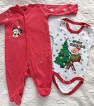 Pajacyk i body świąteczne r. 68 unisex