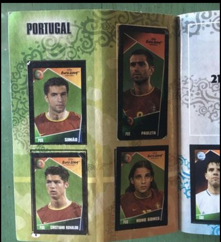 Caderneta futebol euro 2004