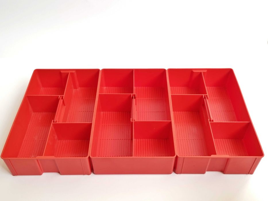 3 Caixas arrumação Lego vintage modelo 791-1 de 1972