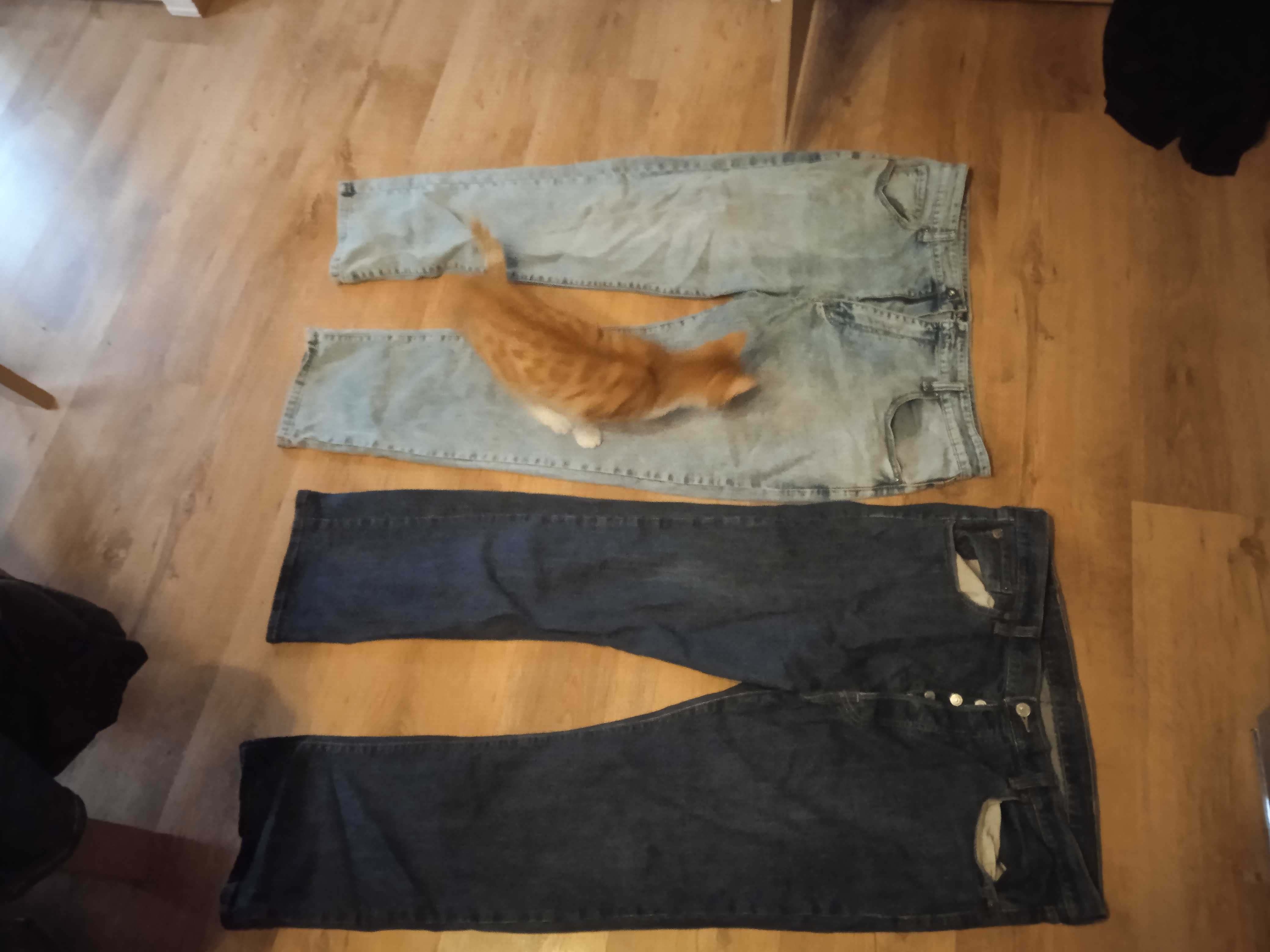 spodnie męskie jeans L  50-52  osiem sztuk