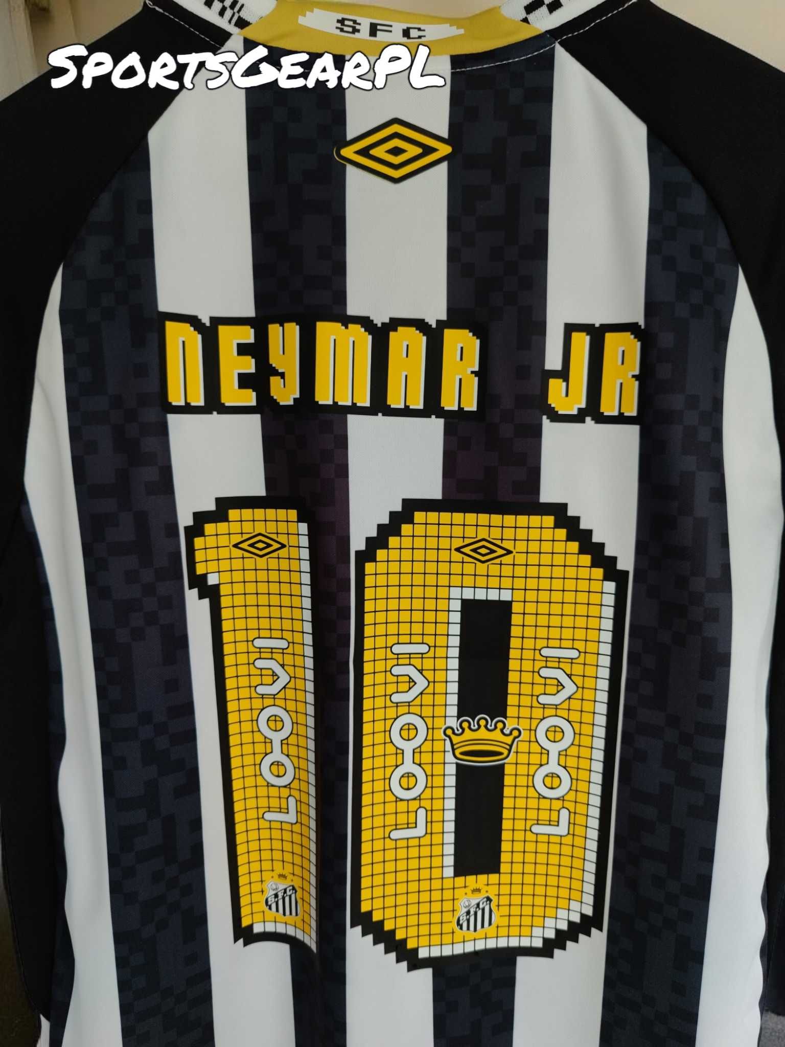SANTOS FC Neymar Jr Junior #10 Koszulka Wyjazdowa Rozm. S 25/26 UMBRO
