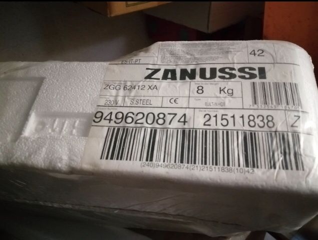 Placa Gas zanussi zgg 62412 xa