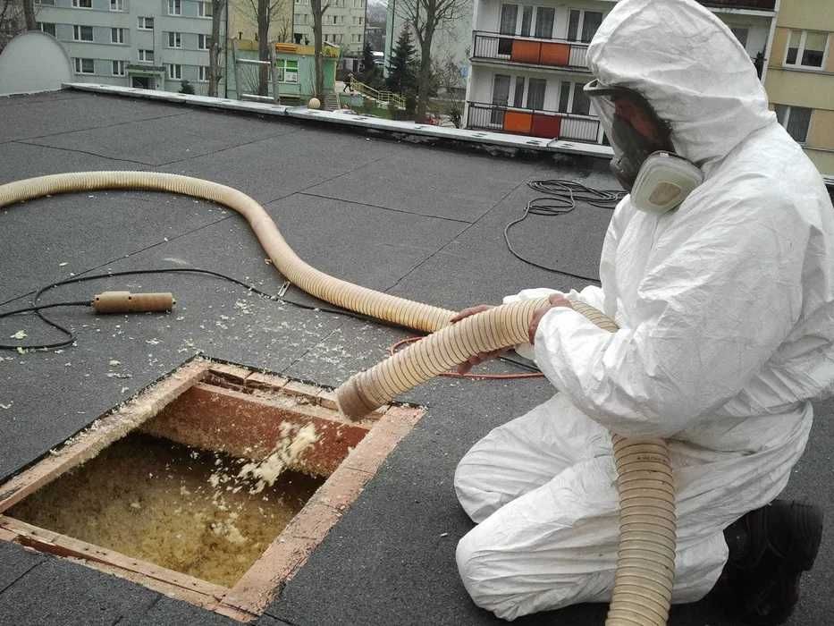 Ocieplenie Celulozą, Naprawa Dachu po Kunie, Wdmuchiwanie Celulozy