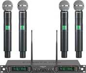 PHENYX PRO PTU 5000 Bezprzewodowe Mikrofony Karaoke, 4-Kanałowe