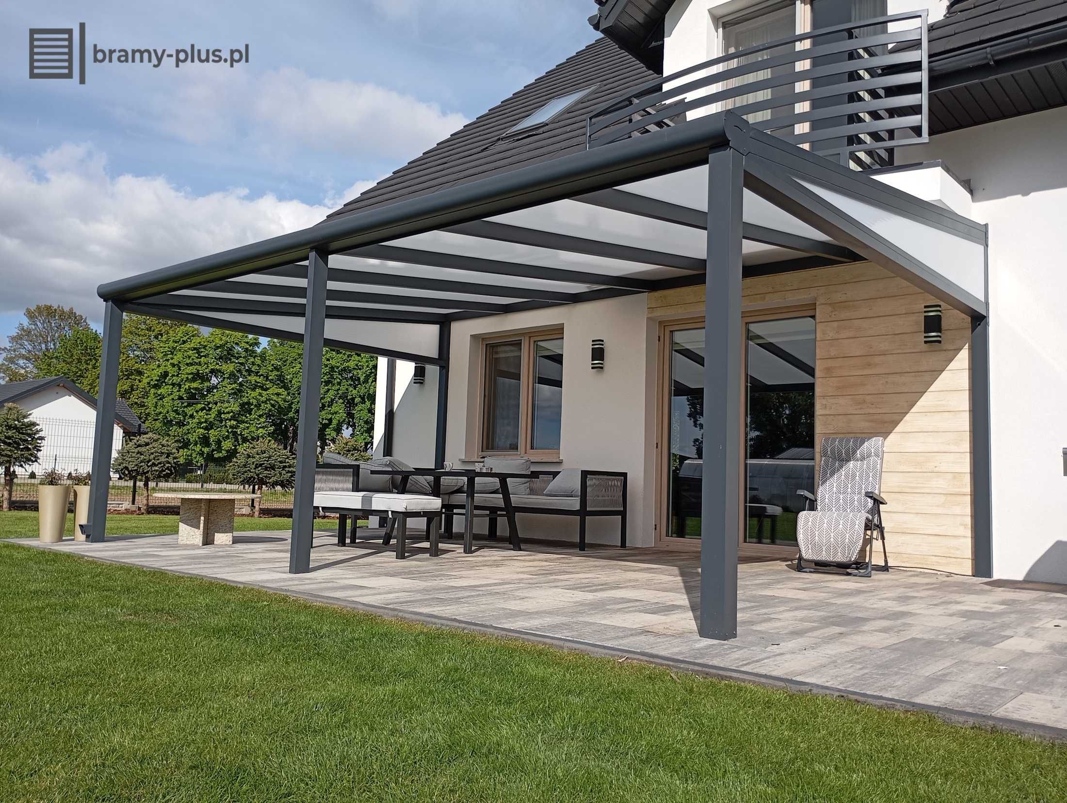 Zadaszenia tarasów aluminiowe, pergola z aluminium, zadaszenie carport